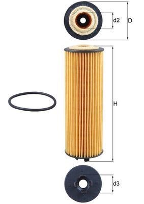 Opel Corsa E Chevrolet Aveo Yağ Filtresi 1.4 MAHLE