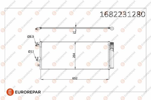 Opel Corsa E Adam Klima Radyatörü Kondenseri [14-19] EUROREPAR