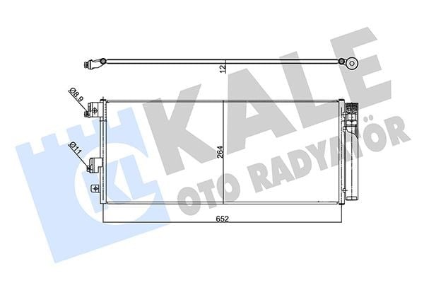 Opel Corsa E Klima Radyatörü Kondenseri KALE-RADYATOR