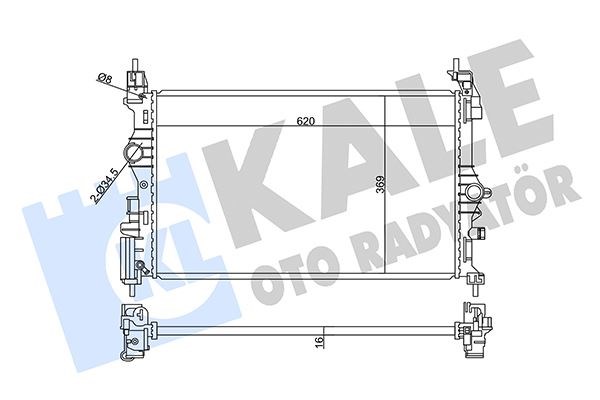 Opel Corsa E Adam Motor Su Radyatörü KALE-RADYATOR