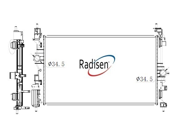 Opel Corsa E Radyatör 1.4i 16V G AT-16V Turbo G MT Müşürlü RADISEN