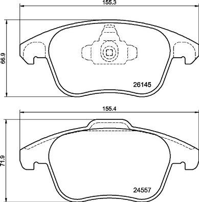 Opel Corsa F Ön Fren Balatası BREMBO