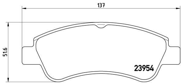 Opel Corsa F Ön Fren Balatası BREMBO
