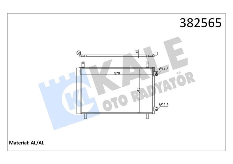 Opel Corsa F Peugeot 208 II Citroen C4 III DS 3 Crossback Klima Radyatörü KALE-RADYATOR