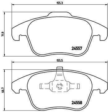 Opel Corsa F Ön Fren Balatası BREMBO