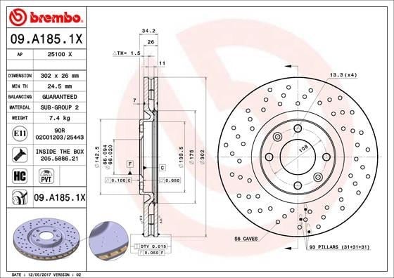 Opel Corsa F Mokka E Peugeot 208 2008 308 3008 5008 Citroen C4 DS5 DS3 Ön... BREMBO