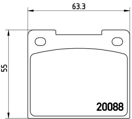Ford Cortina / Escort Arka Disk Fren Balatası VALEO