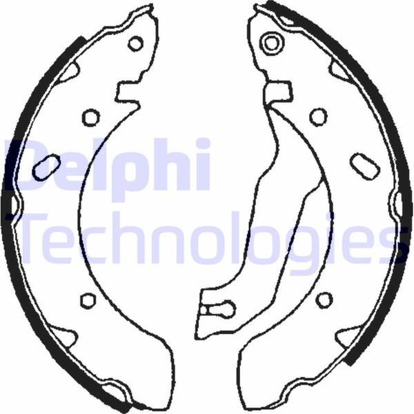 Hyundai Coup Elantra Lantra Arka Fren Pabucu DELPHI