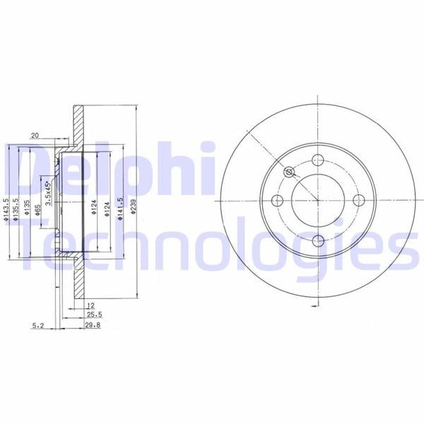 Audi Coupe Seat Cordoba Ibiza Toledo VW Caddy Golf Jetta Passat Santana... DELPHI