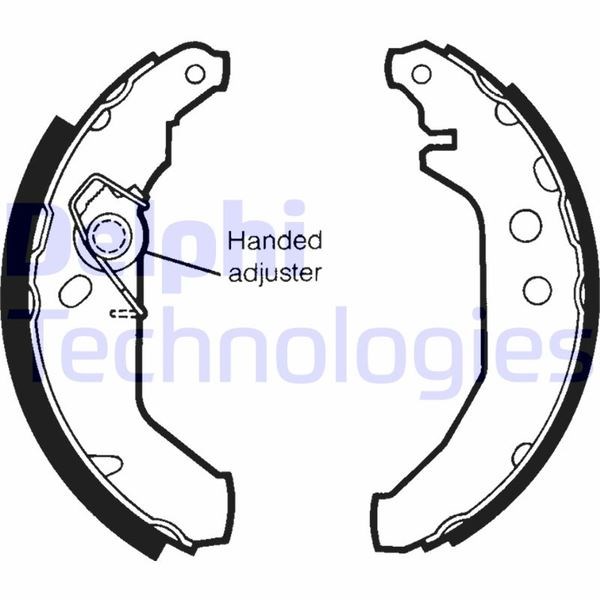 Ford Courier Fiesta Arka Fren Pabucu DELPHI