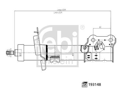 Ford Courier Amortisör Ön Sağ Gazlı FEBI