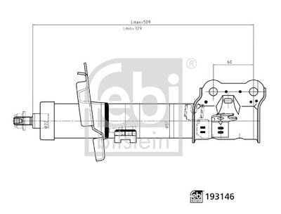 Ford Courier Amortisör Ön Sol Gazlı FEBI
