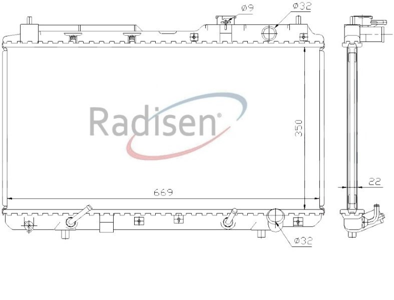 Honda CR-V Radyatör 2.0 AT RADISEN