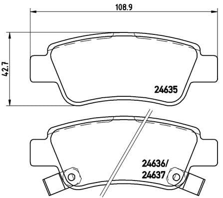 Honda CR-V Arka Fren Balatası BREMBO