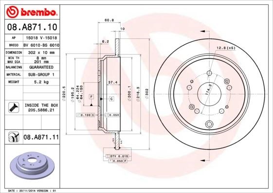 Honda CR-V Arka Fren Diski Dolu Tip BREMBO