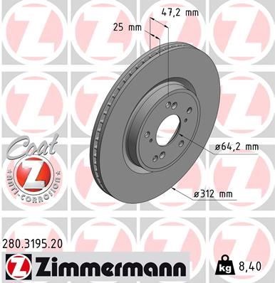 Honda Fren Diski ZIMMERMANN