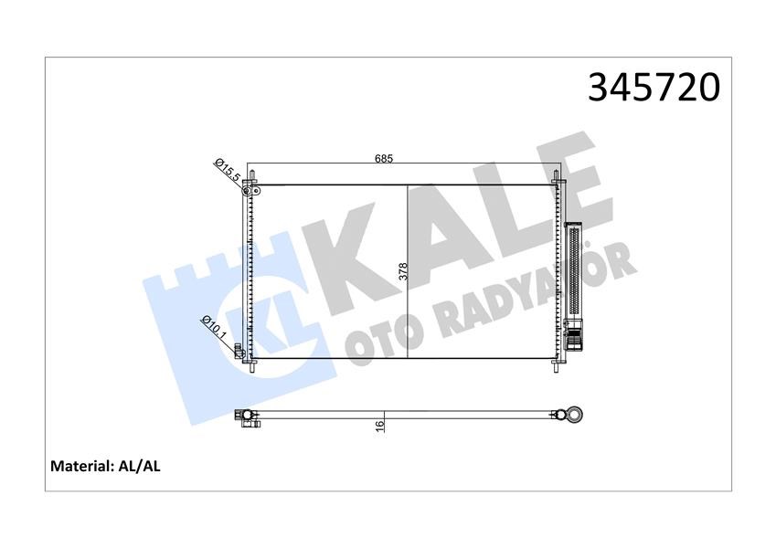 Honda CRV Klima Kondenseri KALE-RADYATOR