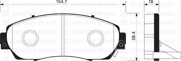 Honda CR-V 1.6L Ön Fren Balata SANGSIN
