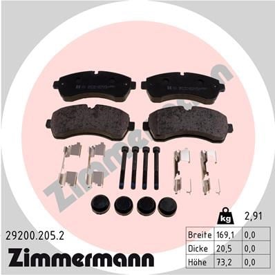 Crafter Ön Balata Çift Teker ZIMMERMANN