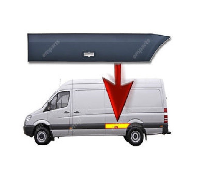 Volkswagen Crafter Sprinter Sol Arka Çamurluk Ön Kaplaması DOGAN-