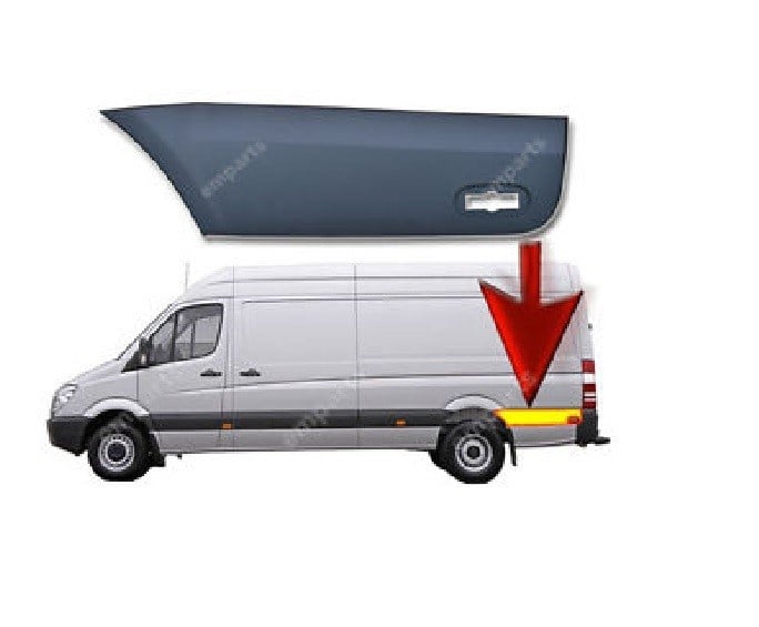 Volkswagen Crafter Sprinter Sol Arka Çamurluk Kaplaması DOGAN-