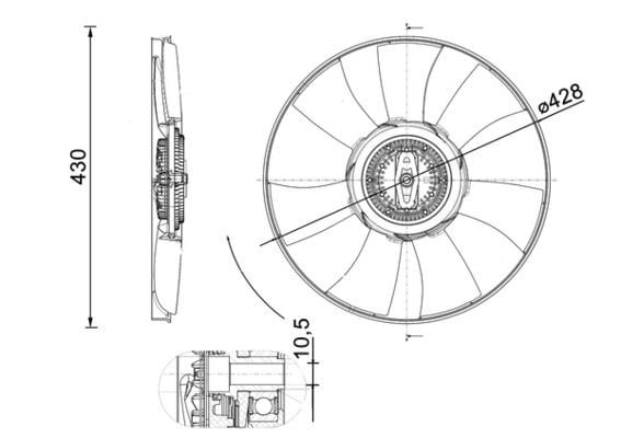 Volkswagen Crafter Fan Motoru MAHLE