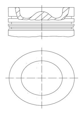 Motor Piston Segman 0.40 75.40mm 1.6 BlueHDI MAHLE
