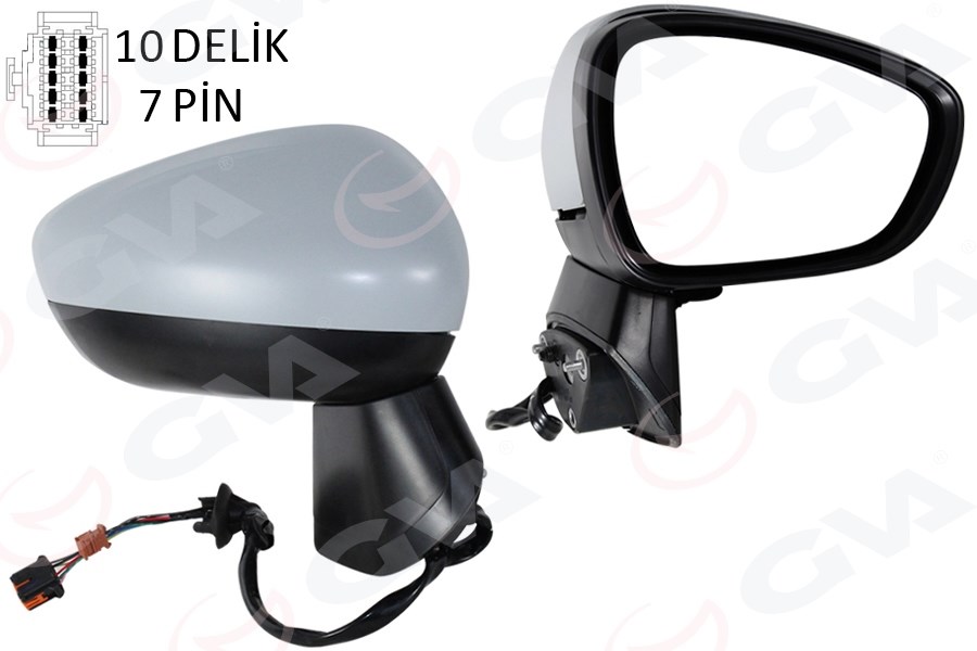 Opel Crossland Dış Dikiz Aynası Komple Sağ Manuel Katlanır GVA