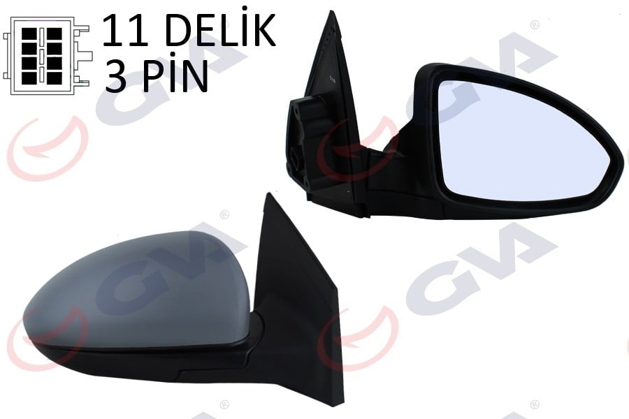 Chevrolet Cruze Sağ Dış Dikiz Aynası Elektrikli Isıtmalı Astarlı Asferik GVA