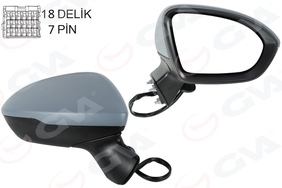 Chevrolet Cruze Opel Astra K Dış Dikiz Aynası Sağ Elektrikli Katlanabilir... GVA