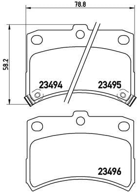 Daihatsu Cuore 1999-2002 Ön Fren Balatası BREMBO