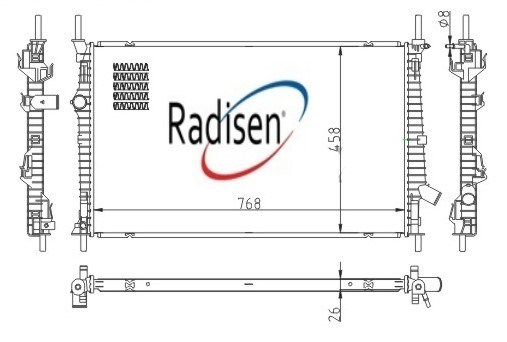Ford Custom Su Radyatörü 2.0 EcoBlue RADISEN