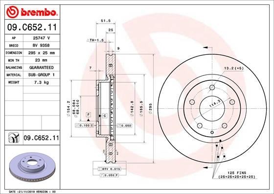 Mazda CX-3 Ön Fren Diski Hava Kanallı Kaplamalı BREMBO