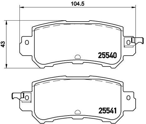 Mazda CX-3 CX-5 Arka Fren Balatası BREMBO