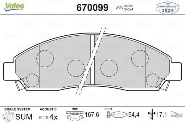 Isuzu D-Max Ön Balata VALEO