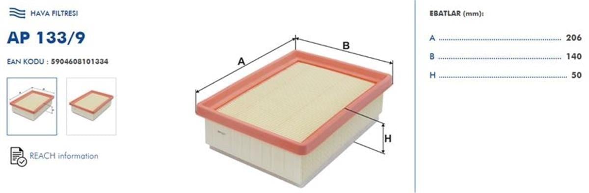 Dacia Jogger Sandero Stepway Taliant 1.0 Hava Filtresi Grat