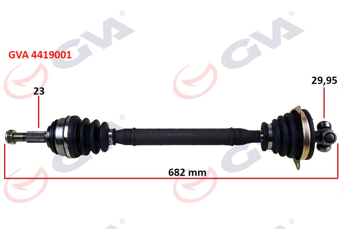 Dacia Logan (2004-2012) 1.5 Dci Komple Aks Sol 682Mm 6001548658-7711497479-82004993