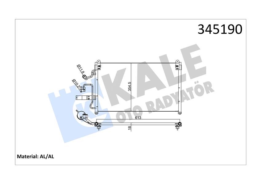 Daewoo Leganza Kondenser KALE-RADYATOR