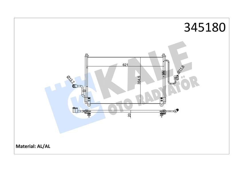 Daewoo Nubira Kondenser KALE-RADYATOR