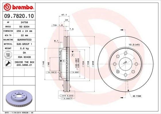 Daewoo Ön Fren Diski Standard BREMBO