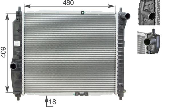 Daewoo Aveo Motor Su Radyatörü MAHLE