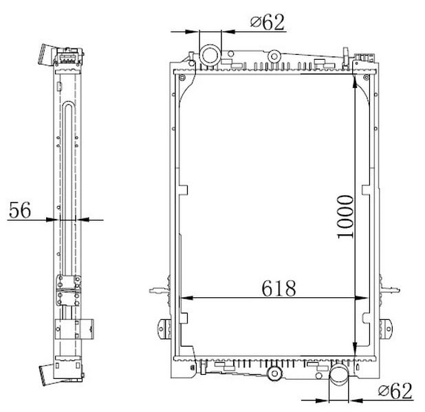 Daf 85CF Kamyon Radyatörü ORIS