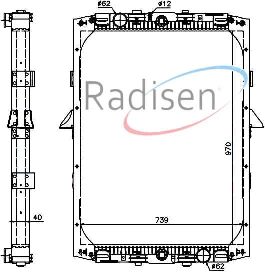 Daf Radyatör 95 310-400-WS225-268-280-295 RADISEN