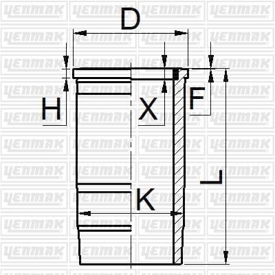 DAF MX300/340/375 MX13.303/340/375 MX265 Euro 5/6 Gömlek STD YENMAK