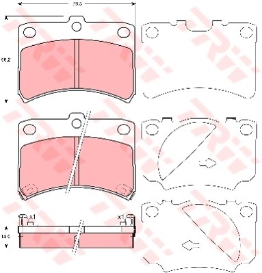 Daihatsu Cuore V L7 Ön Disk Balata TRW