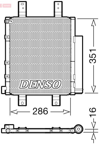 Daihatsu Cuore 6 Klima Radyatörü Kondenser DENSO