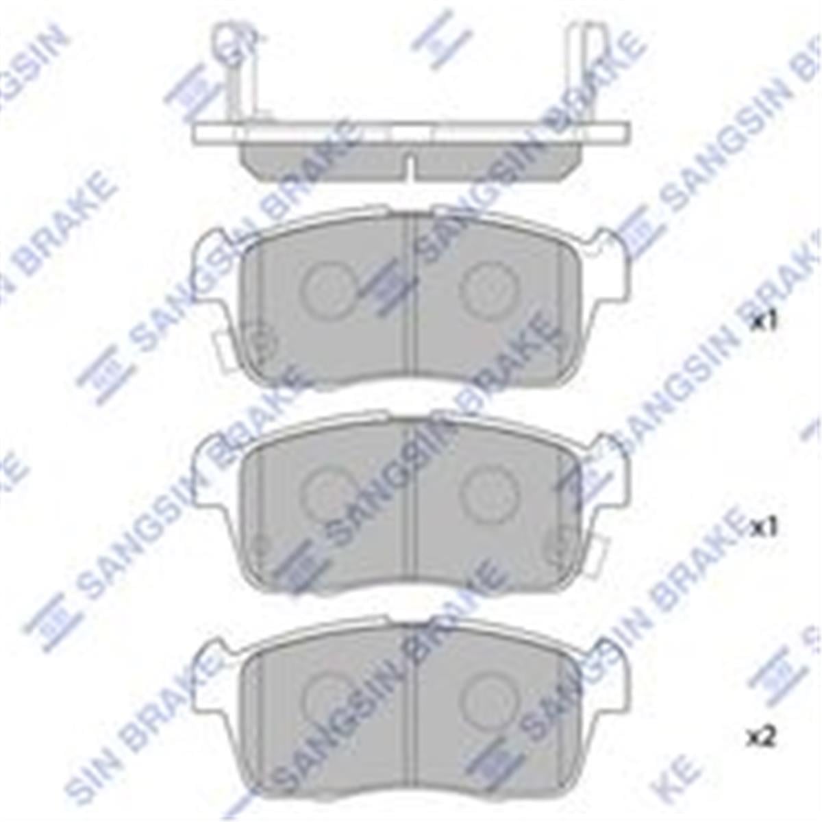 Daihatsu Copen (2006->) Suzuki Alto (2004-2005) Ön Fren Balata 04465B1010-5581080G10-5581076A