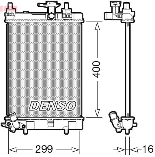 Daihatsu Cuore 7 Motor Su Radyatörü DENSO