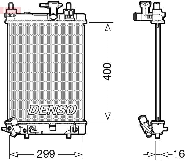 Daihatsu Cuore VII Motor Su Radyatörü DENSO