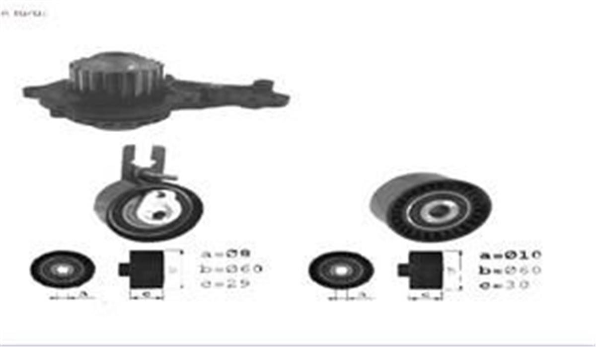 Devirdaimli Eksantrik Gergi Kiti 144X254 Peugeot 206-Peugeot 307-Bipper-C1-C2-C3